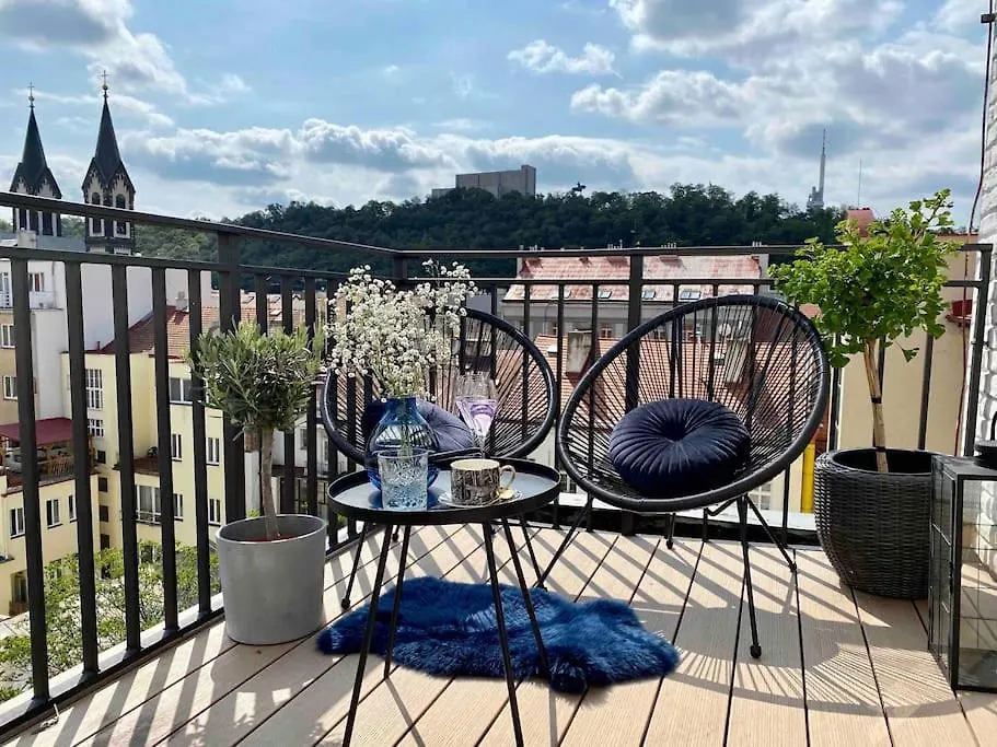 Romantic Terrace Studio In Karlin Prague